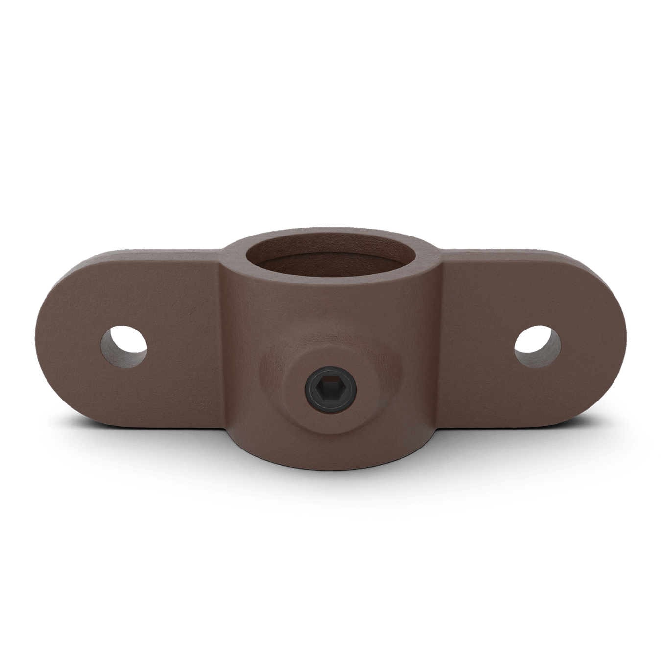 Buiskoppeling Dubbel oogdeel in 1 lijn - vintage bruin-C / 33,7 mm